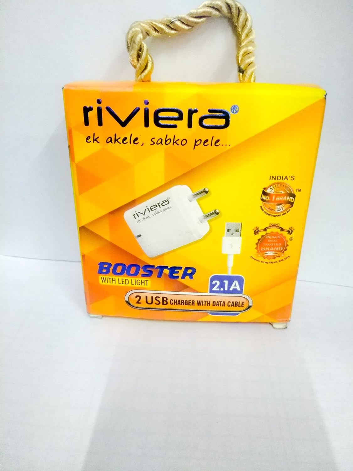 riviera booster 2.1 amp fast charger- White