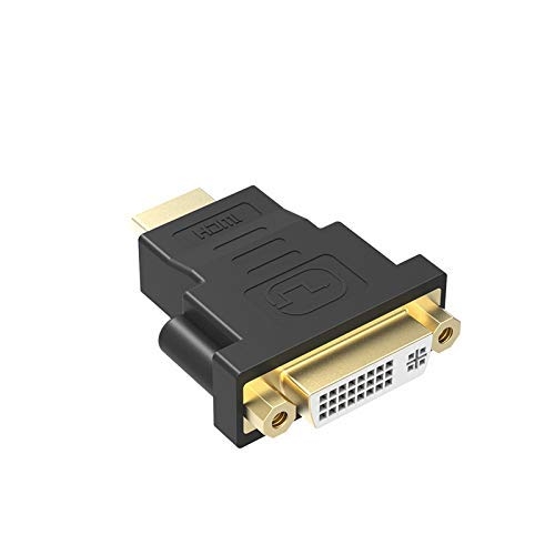 RuhZa HDMI Male to DVI Female 24+5 Converter Bi-Directional 1080P for Laptop, PC, PS3/4, TV, STB