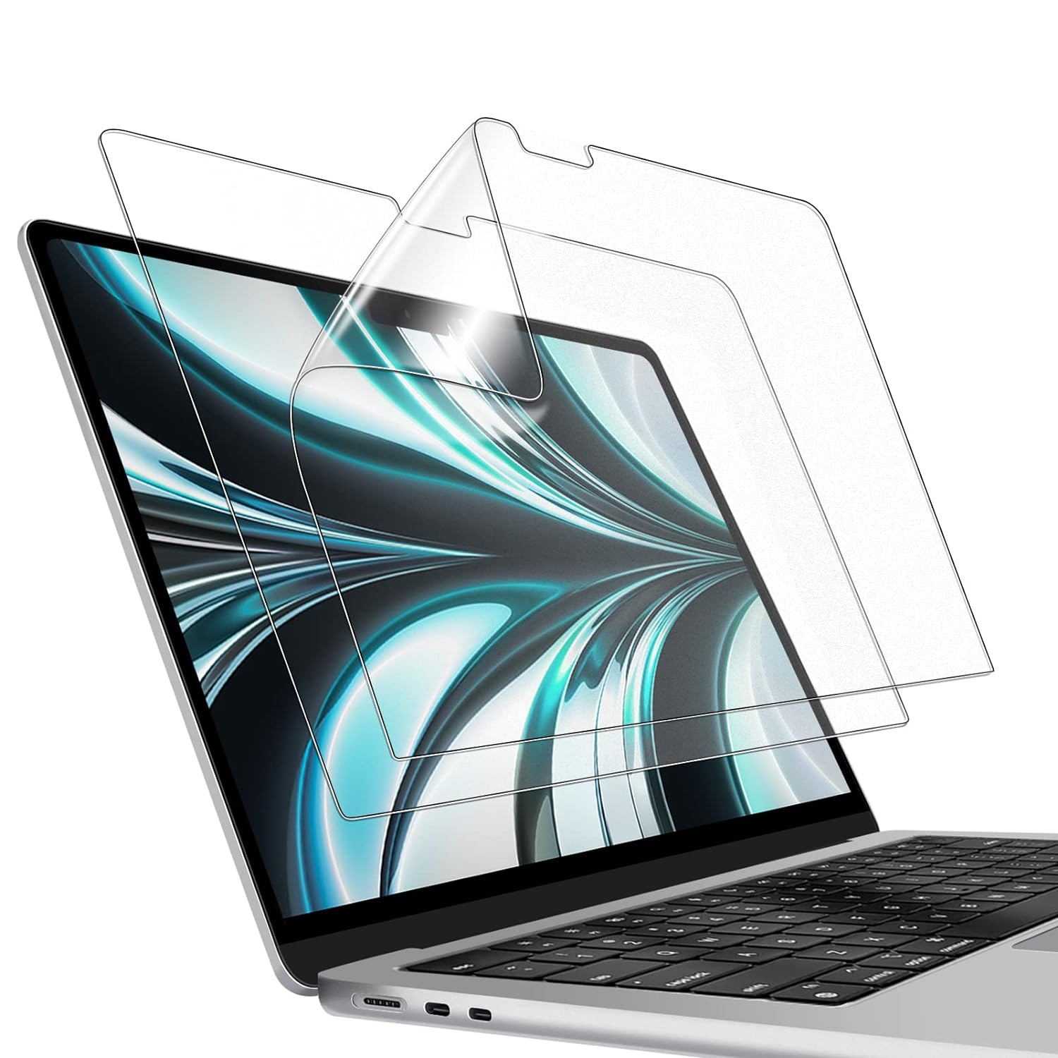 Saco Glossy Screen Protector for 13.6 MacBook Air A2681 with M2 Chip, Macbook Air M2 Laptop Screen Guard