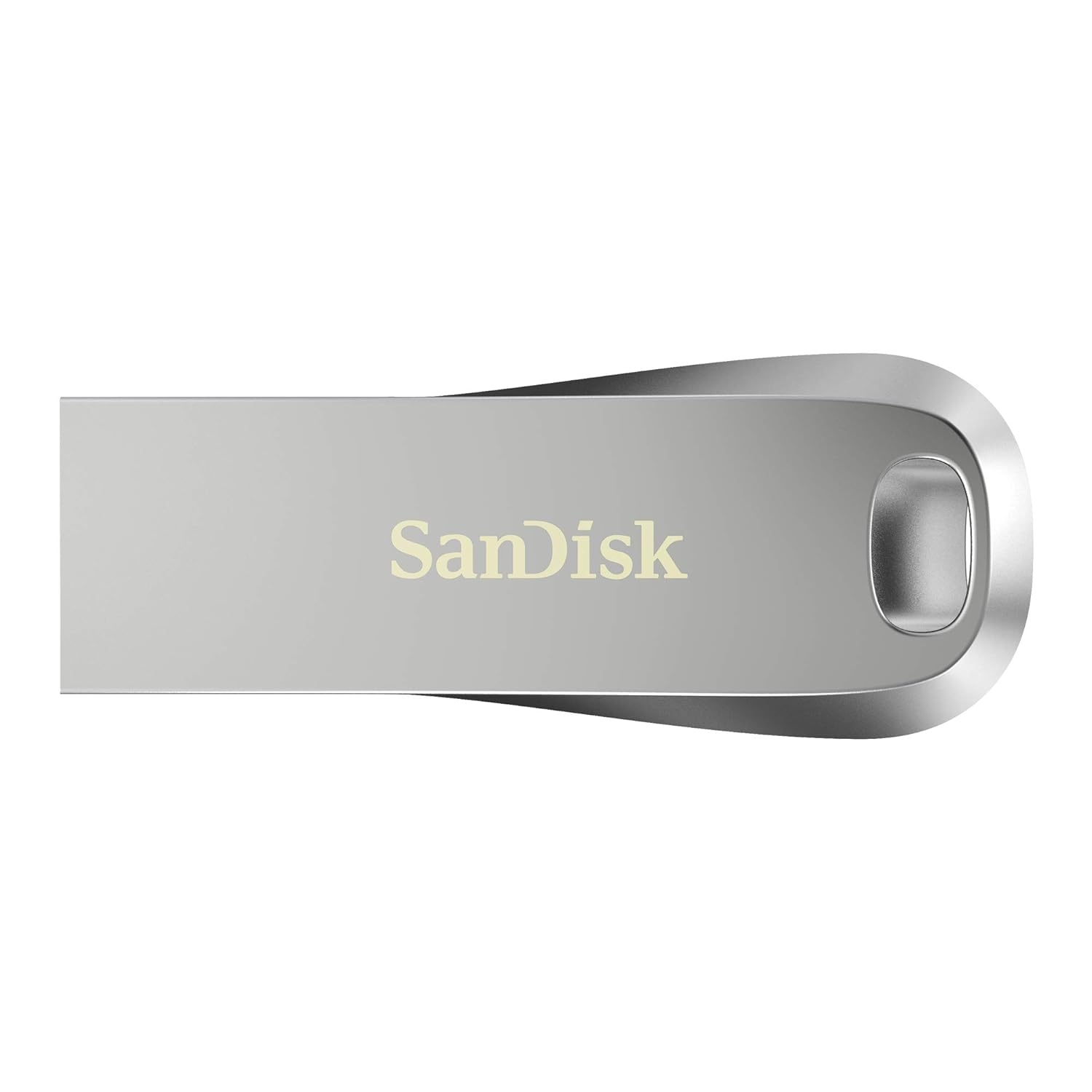 SanDisk Ultra Luxe USB 3.2 Flash Drive 128GB, Upto 400MB/s, All Metal, Metallic Silver