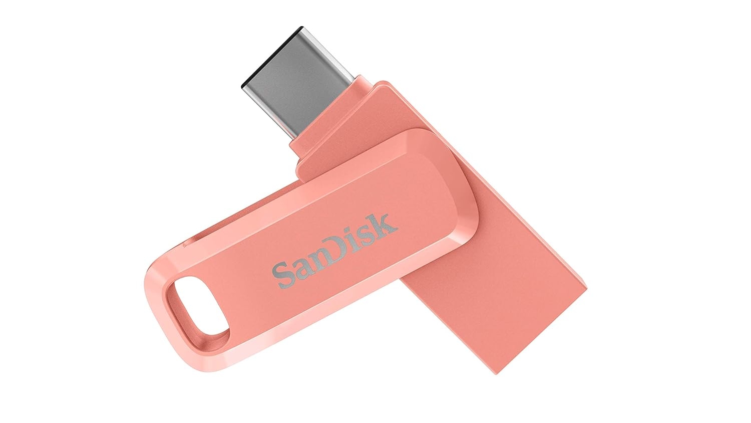 SanDisk Ultra Dual Drive Go USB 3.0 Flash Drive, Peach, 512GB, 5Y