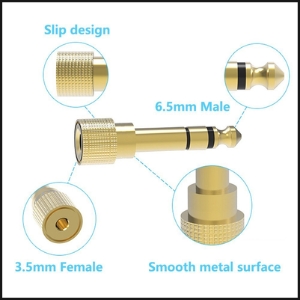 SPN-BFC .5mm Female to 6.35mm Male Plug Stereo