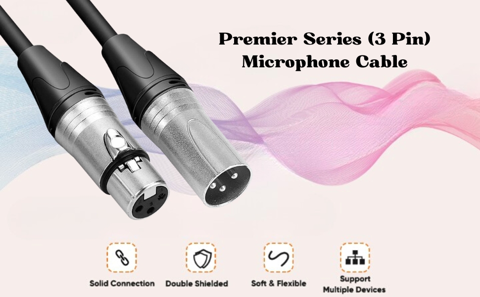 SPN-BFC Premier Series (3 Pin) Microphone Cable