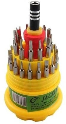 31 in 1 Repairing Interchangeable Precise Screwdriver Tool Set Kit with Magnetic Holder for Home & Laptop
