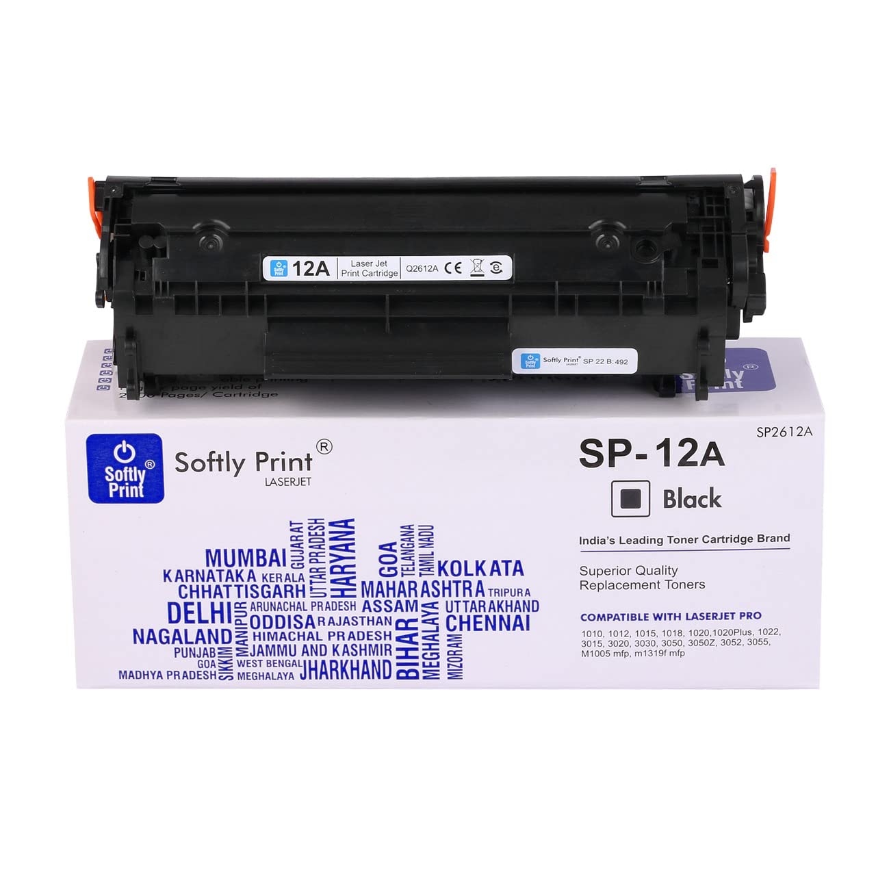 12A Toner Cartridge for HP Q2612A High Yield for HP Laserjet M1005 MFP/1020/1010/1012/1018/1022/1022n/1022NW/3015/3020/3030/3050/3050z/3052/3055/M1319/M1319F MFP
