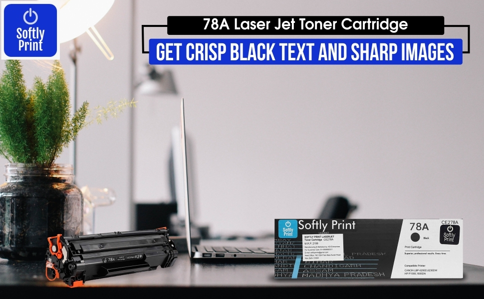 Softly Print 78A Black Toner Cartridge / CE278A HP 78A Black Toner Compatible/for HP Laserjet P1560,