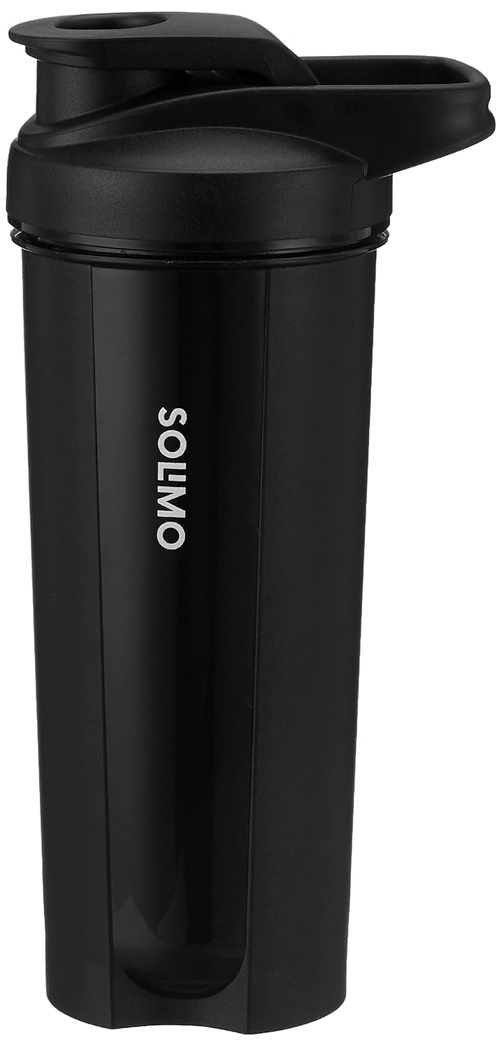 Solimo Sipper Bottle | Leak Proof | Ergonomic Design for Handling | Black | 750 ml, Polypropylene, 1 pcs