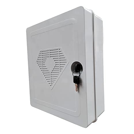 IP66 Waterproof DVR 2U Junction Box CCTV Rack | ABS Fibre Plastic PVC Box for Small NVR, DVR & POE Switches