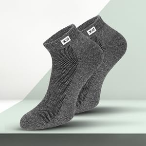 Supersox Men's Half Terry Cushion Special Design Sneaker Length Socks SPN FOR 1