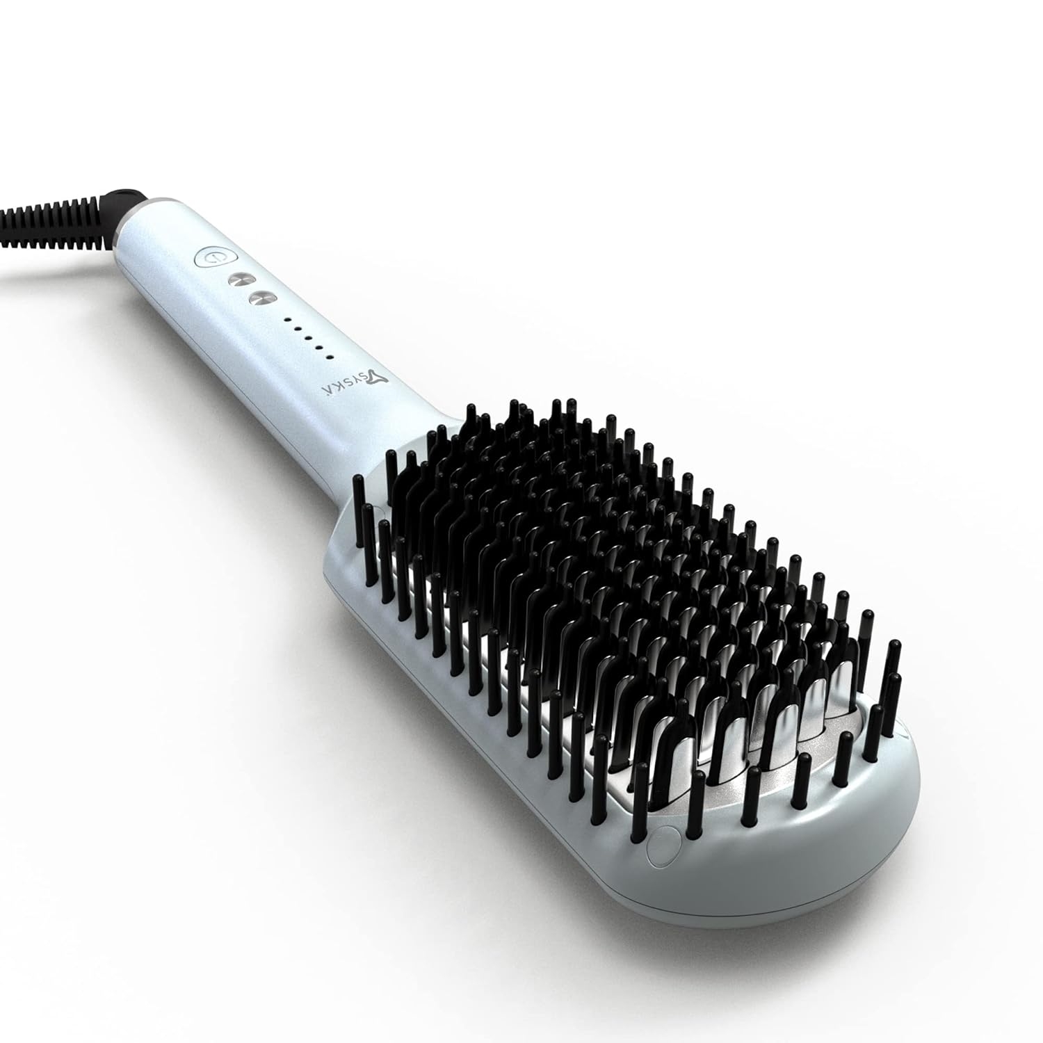 Syska HBS300 Salon Finish Hair Straightening Brush with Ceramic Coated Heating Plate | 4 Temperature Settings for women
