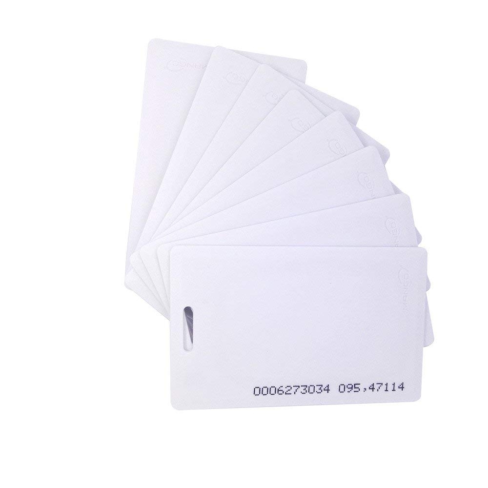Time Office RFID Thick Clamshell Cards for Attendance & Access Control (50)