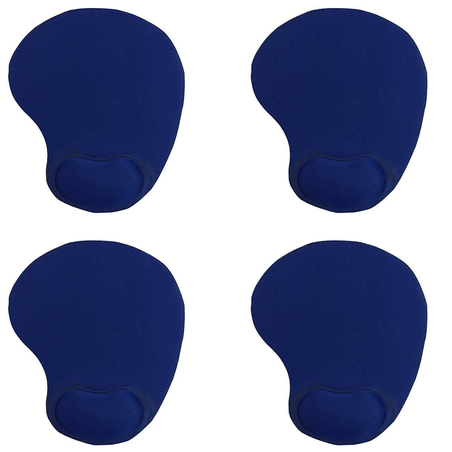 Technotech ( 4 Pack Wrist Comfort Mouse Pad with Gel for Pc/Notebook/Laptop (Blue)