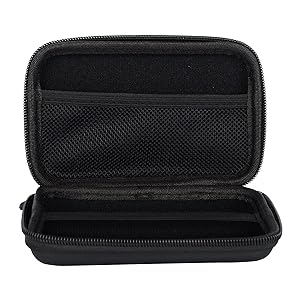 technotech hard disk drive leather pouch (2.5 inch, black)