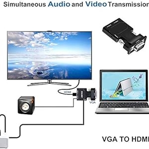 vga to hdmi converter adapter, hd video converter
