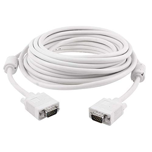 Terabyte 20 Meter Male VGA Cable | VGA Converter Adapter Cablefor Personal Computer, Monitor, LCD TV, LED, Projector, TFT
