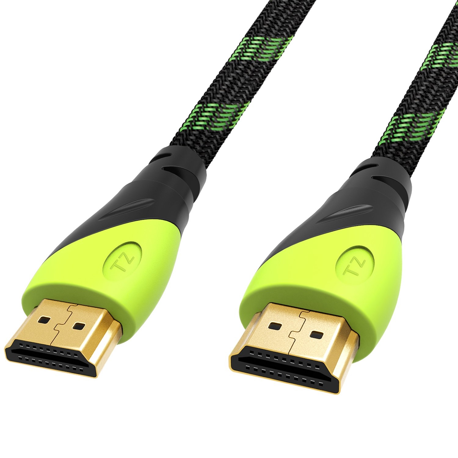 TIZUM HDMI Cable Aura gold plated High Speed Data 10.2Gbps, 3D, 4K, HD 1080P (16 Ft/ 5 M)