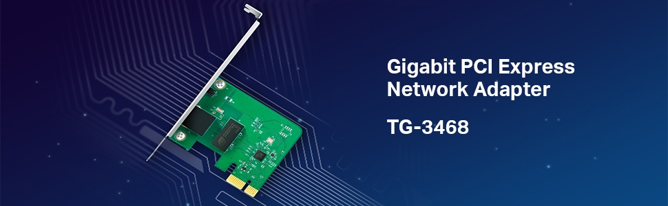 TP-LINK TPLINK TG-3468 Gigabit PCI EXPRESS NETWORK ADAPTER PCIe Interface Card 1000 Mbps
