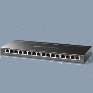 TP-Link TL-SG116E 16-Port 10/100/1000 Mbps Gigabit Unmanaged Pro Switch Network HUB Power RJ45 Metal