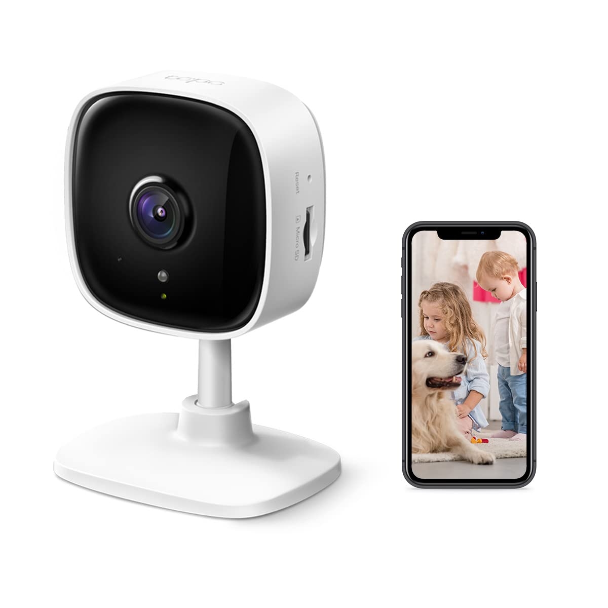 TP-Link 3MP Smart Wi-Fi Security Camera (Tapo C110) | 2-Way Audio | UHD Night Vision | Motion Detection | Indoor CCTV
