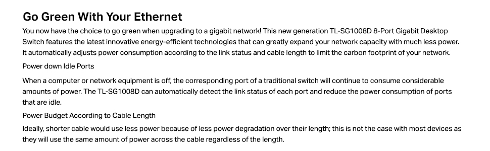 TP-LINK TL-SG1008D 8-Port Gigabit Desktop Switch 10/100/1000 Mbps Network Hub RJ45 Plug and Play