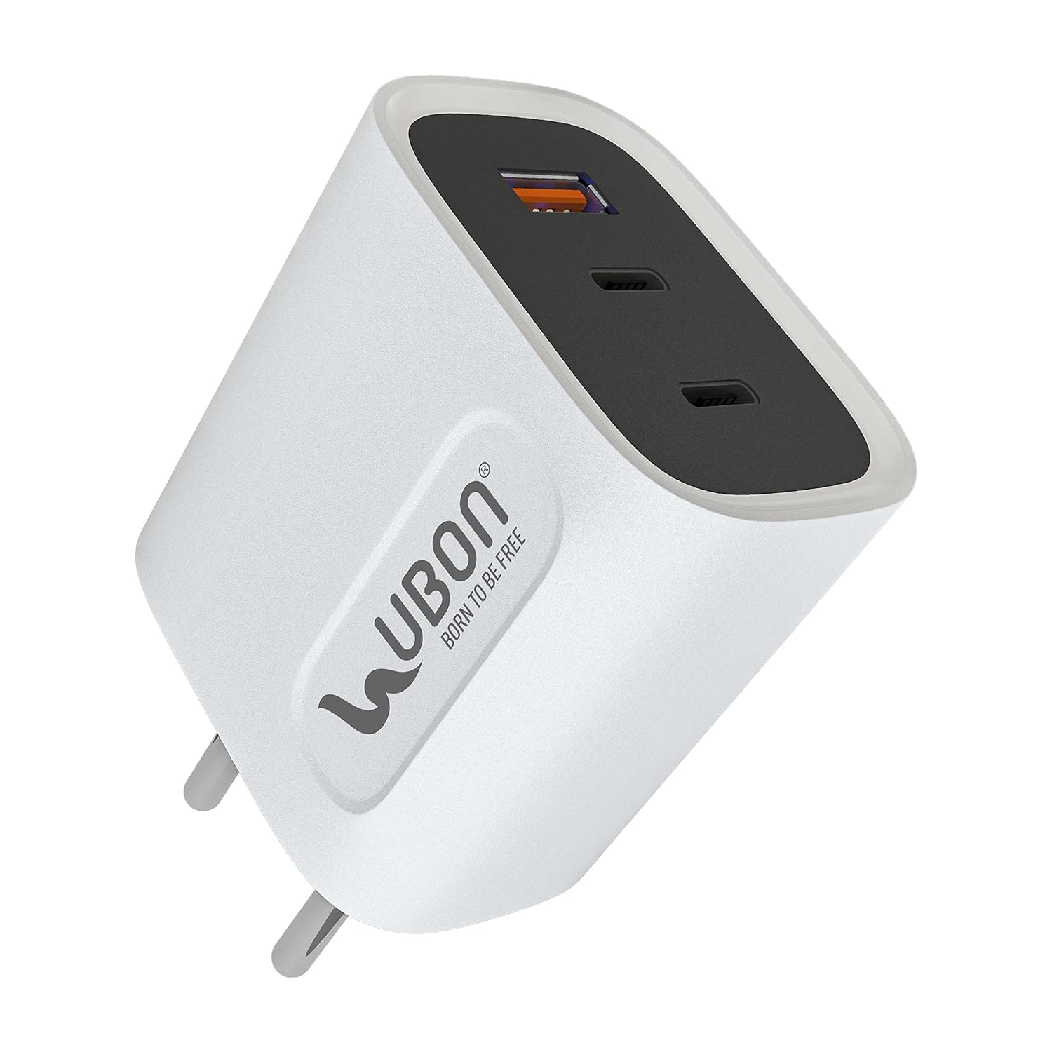 UBON 45W Fast Charger CH-1000 with GaN Technology,Triple Ports 1 USB & 2 Type-C Port,Overvoltage | Overpower | Short-Circuit Protection, Compatible with Tablets (45)