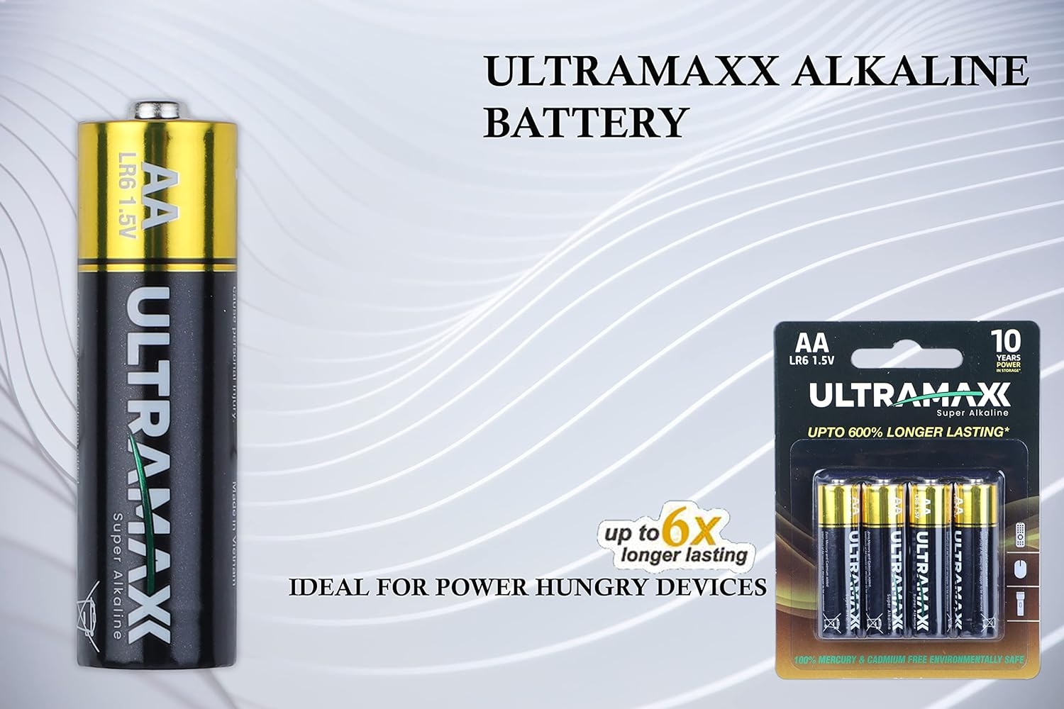 ULTRAMAXX Ultra Alkaline AA Battery (12)