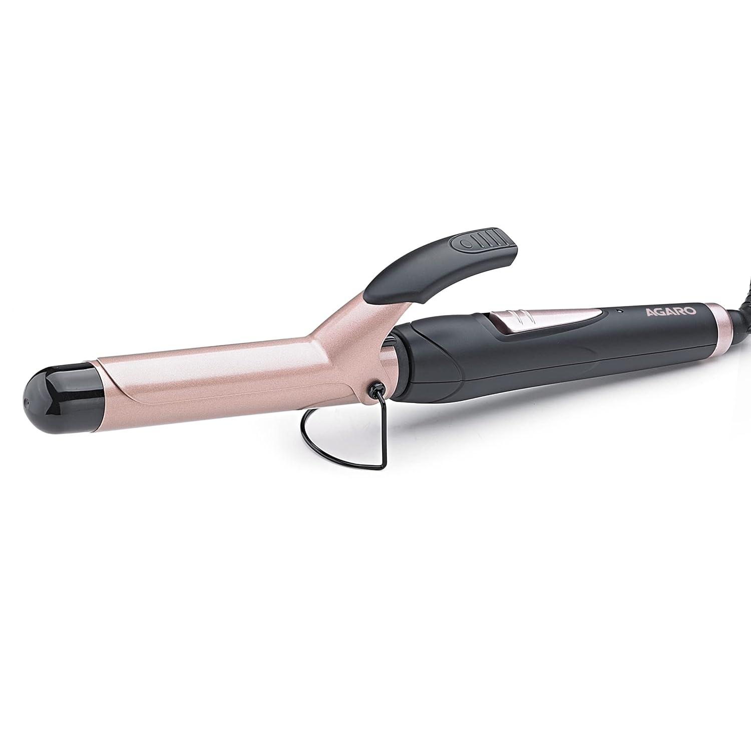 AGARO HC7001 Hair Curler with 19MM Barrel, Rod, Tong, Tourmaline | Ceramic Coated Plates, Cool Touch Tip, Fast Heating