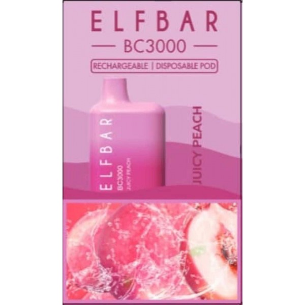 ELF BAR BC3000 puffs DISPOSABLE VAPE | E-cigarette Rechargeable Vaporizer Pod