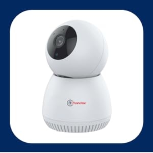 Trueview 3MP Smart CCTV Wi-fi Camera, 360° View, 2 Way Talk, SD Card Up to 256 GB, Night Vision, Alexa & Ok Google