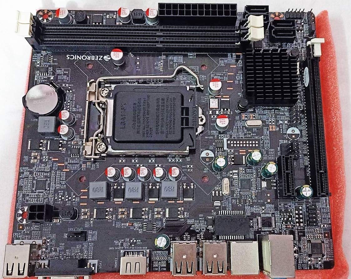 Zebronics H61 Motherboard ATX Intel LGA 1155 Socket | 6USB, 1VGA, 1LAN, 1Audio, 1HDMI Port, DDR3