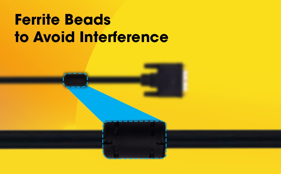 Ferrite beads to avoid Interference